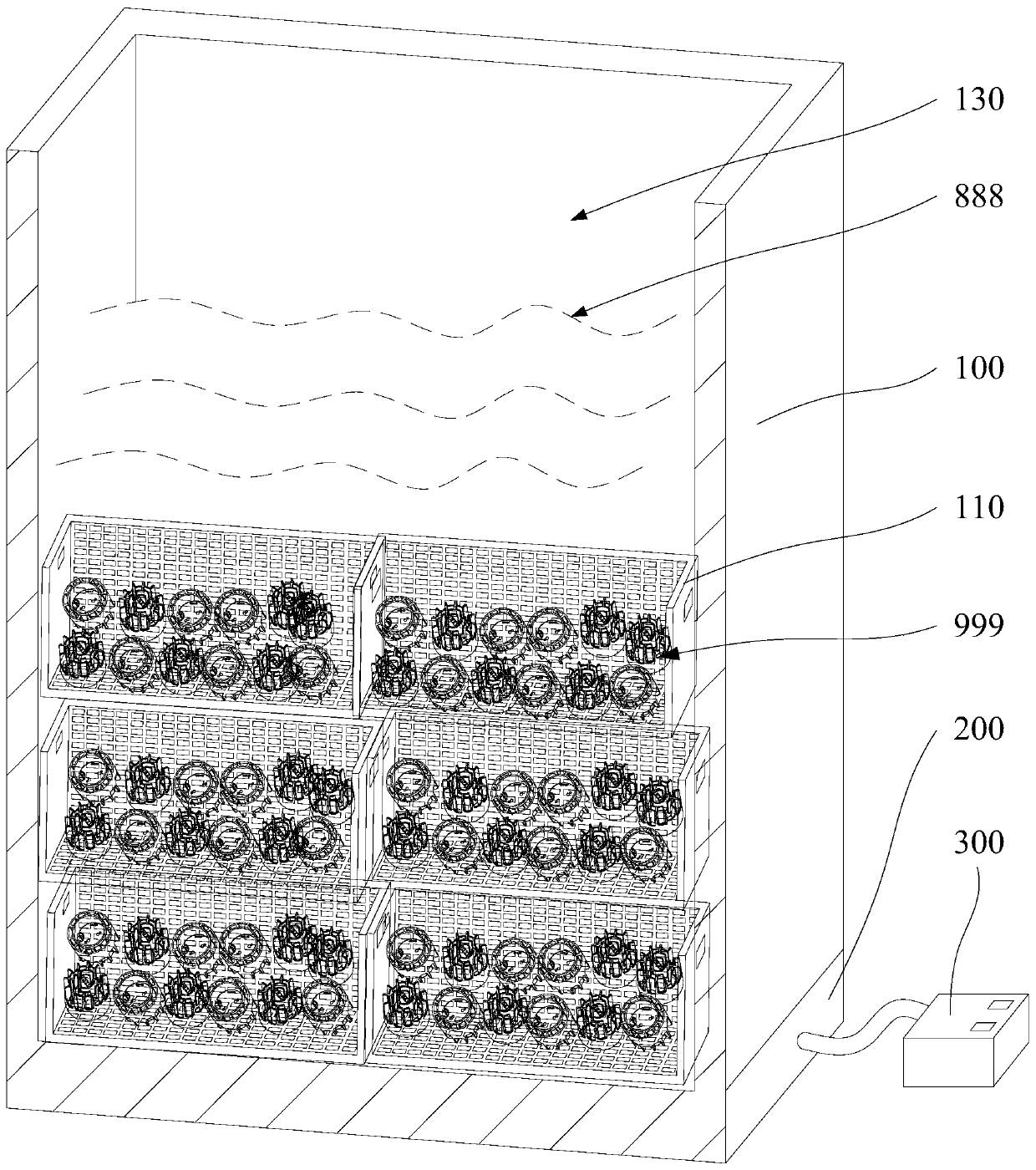 Ultrasonic cleaning device and product processing device