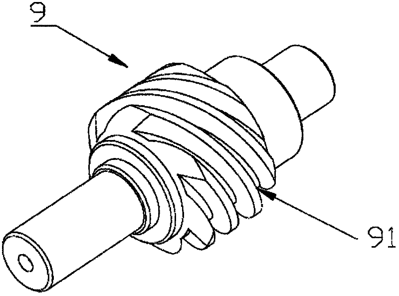 Machining method of worm by milling instead of turning and implementation device thereof