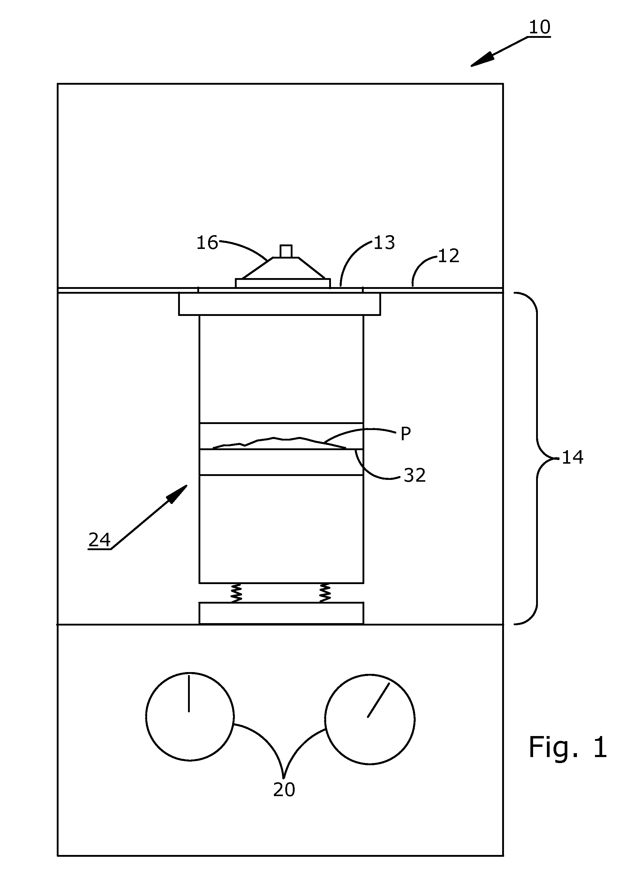 Powder segregation testing apparatus and method of using