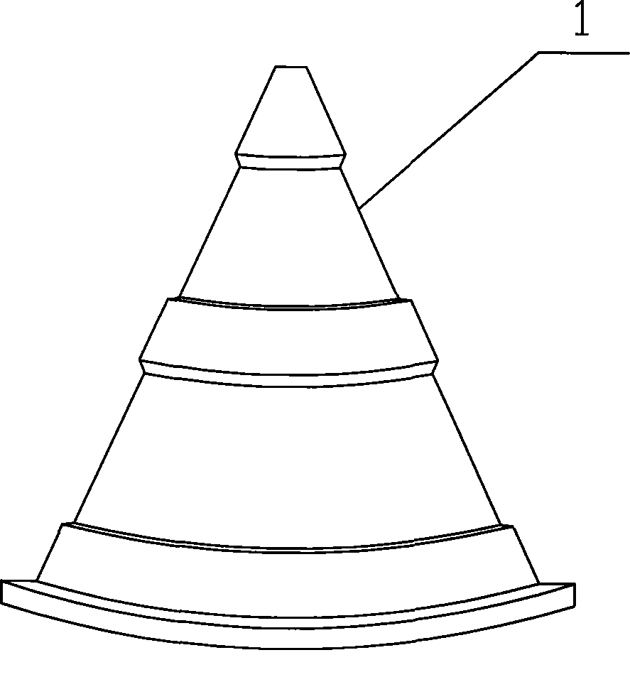 Slope surface LED support