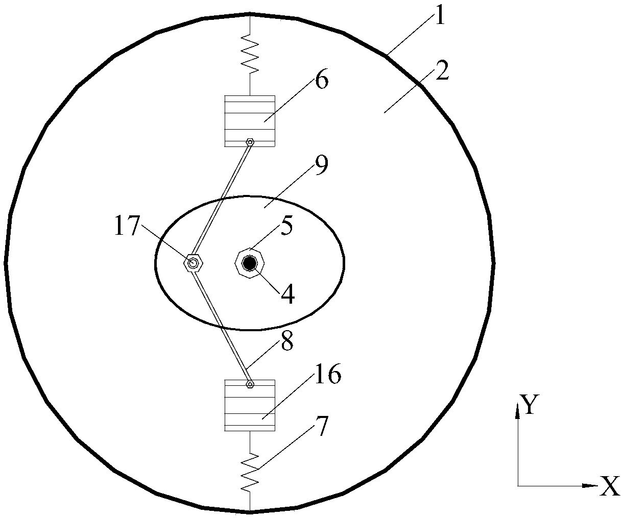 Rotation type self-adaption magnetorheological fluid damper