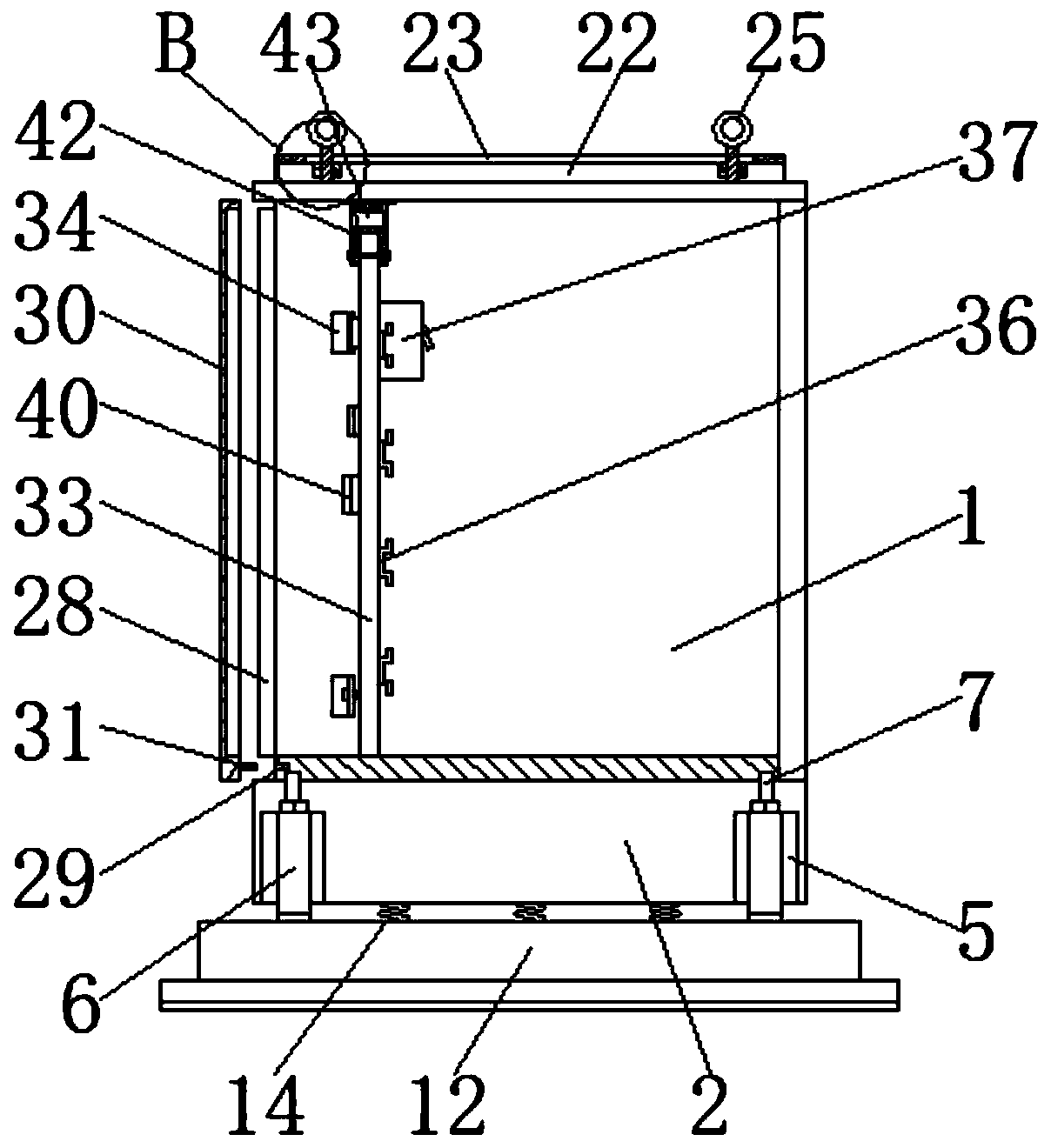 Shockproof distribution box