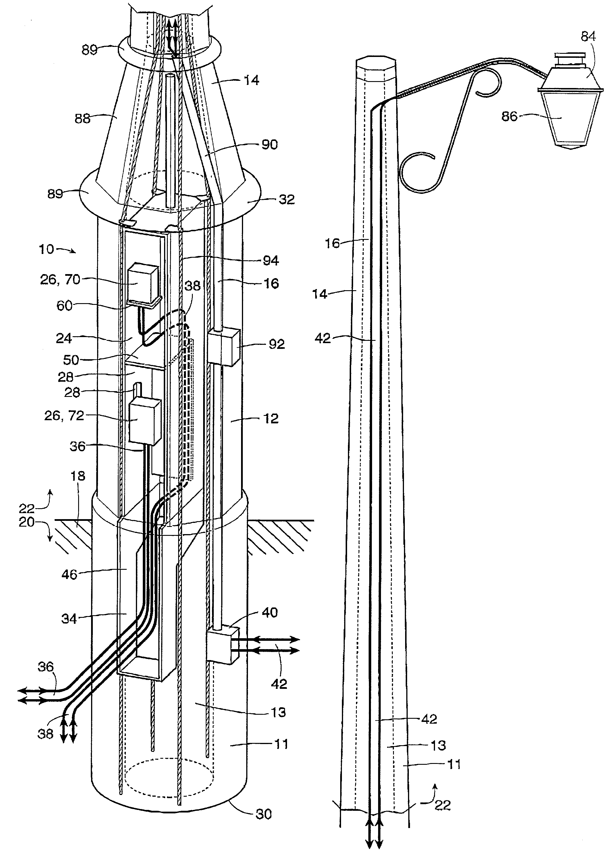 Multifunction utility pole