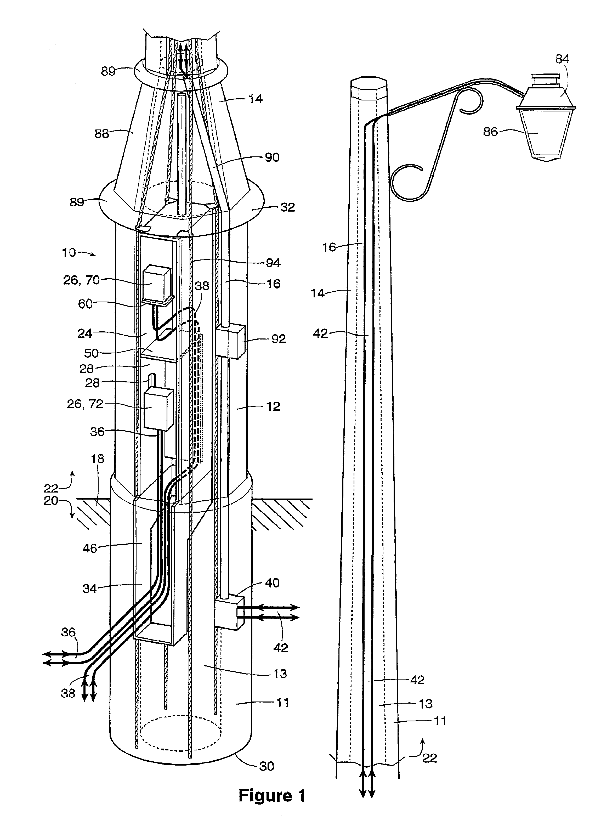 Multifunction utility pole