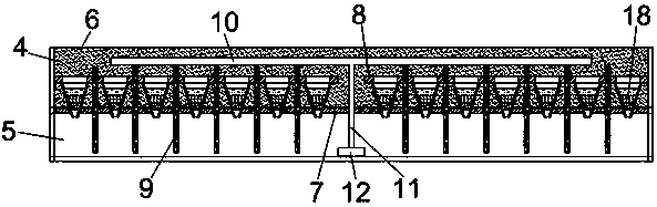 Water storage and drainage ecological structure of environment-friendly roof