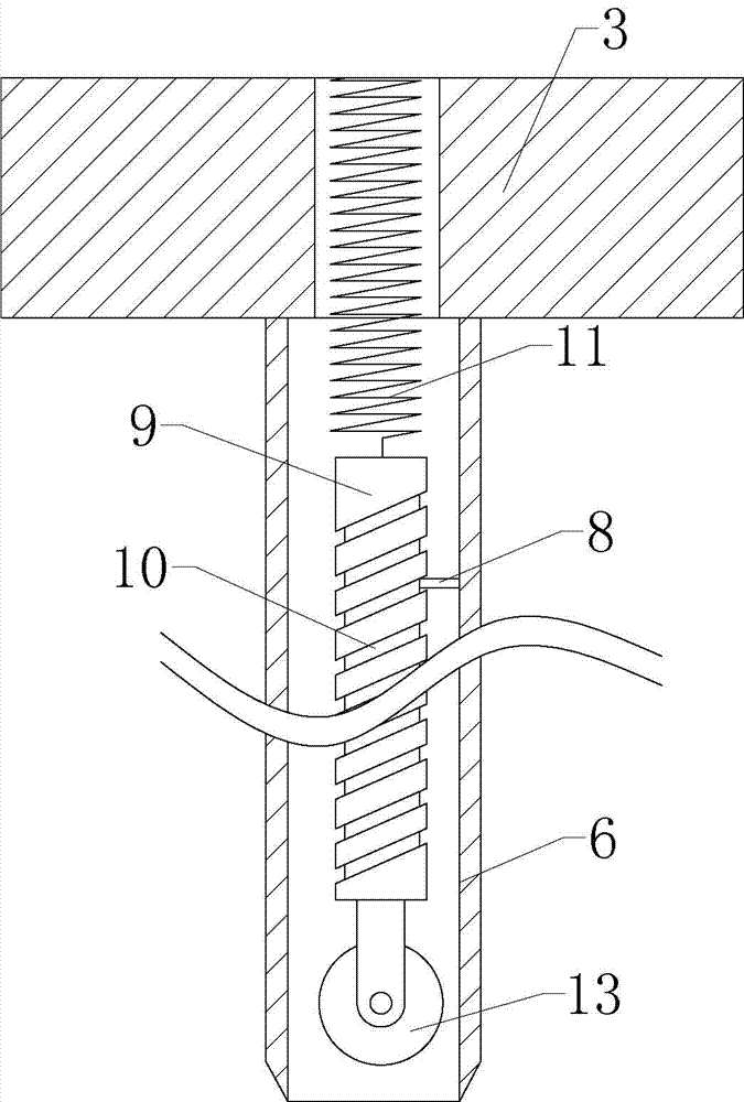 Punching device for kiwi fruit tree seedling planting