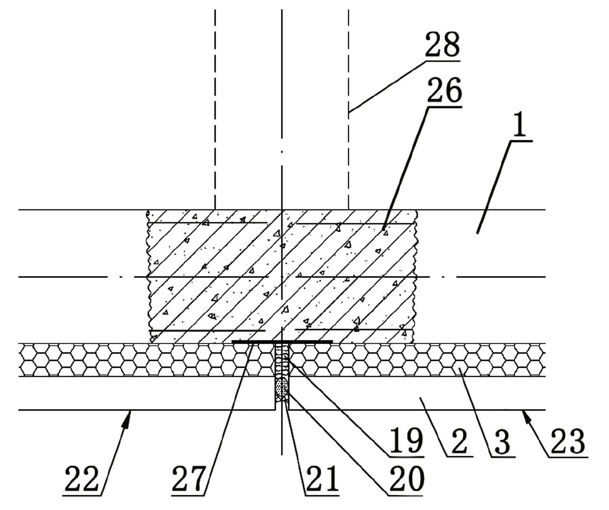 Assembled integral shear wall structure system and construction method thereof