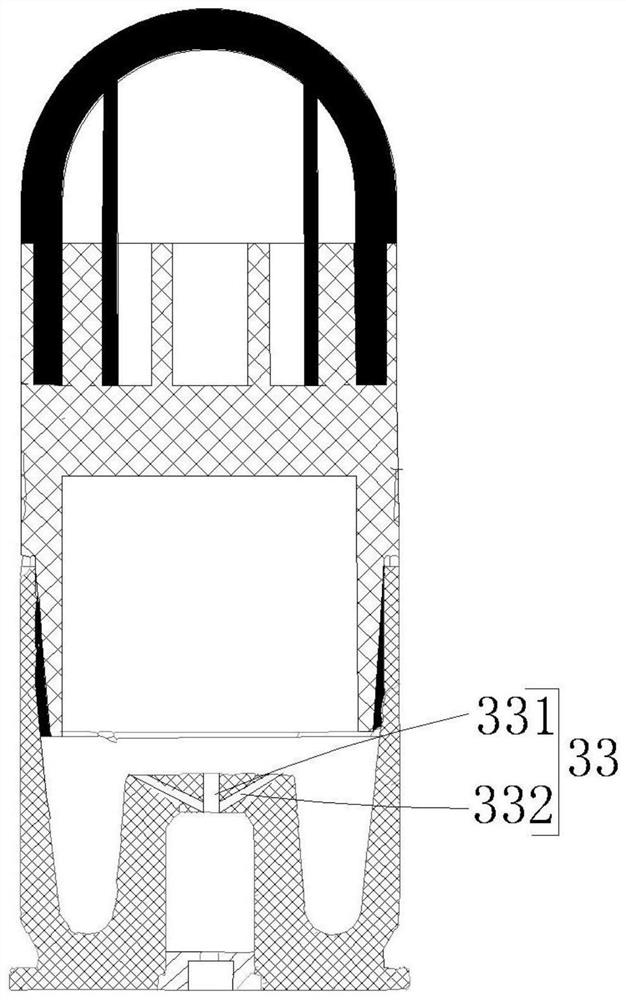 Composite anti-riot kinetic energy bullet matched with smoothbore weapon