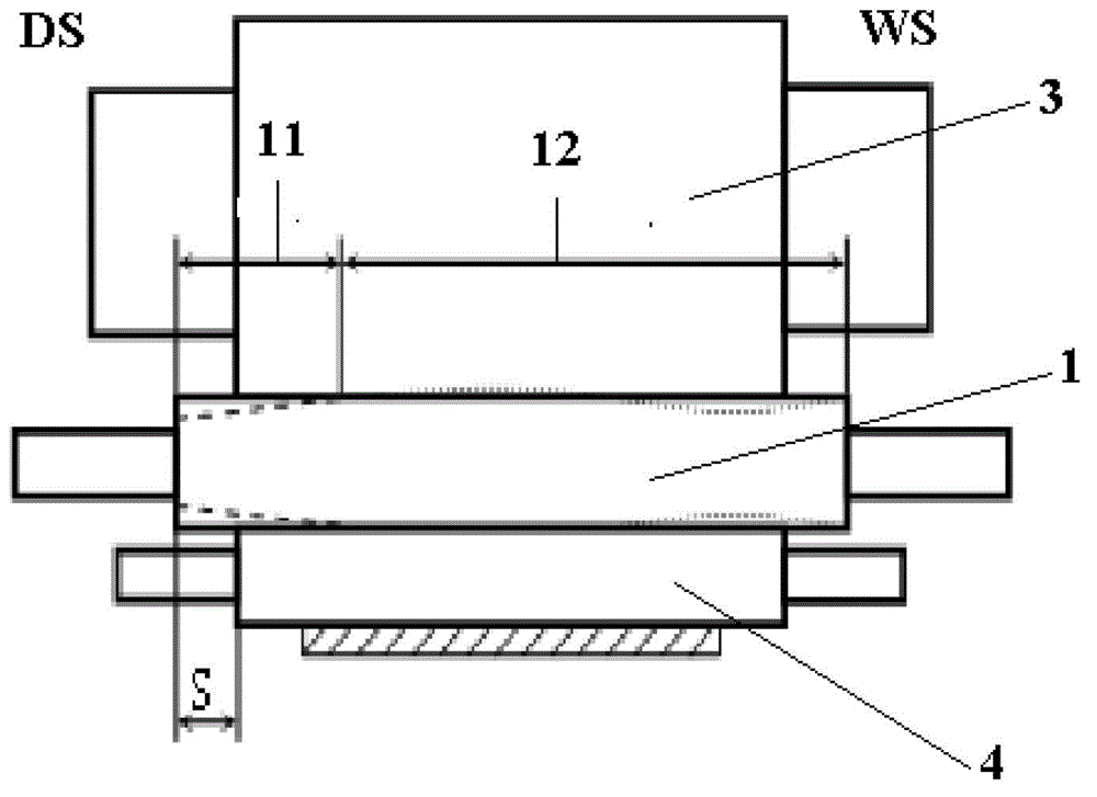 Method for controlling DI material edge drop for six-roller mill