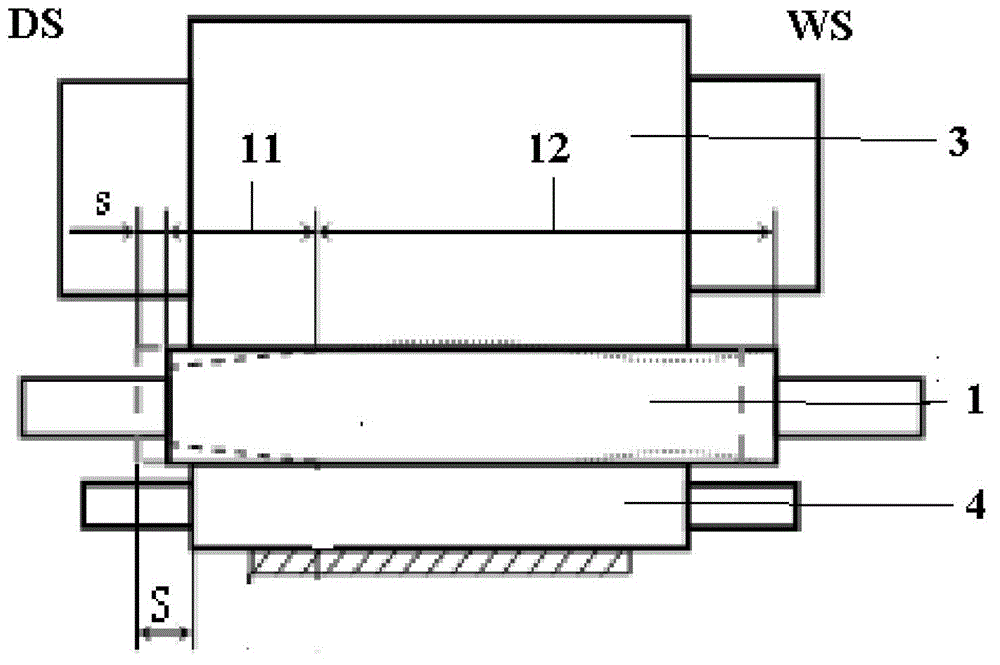 Method for controlling DI material edge drop for six-roller mill