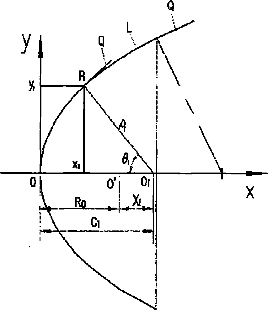 Numerical control aspherical processing method adopting tangent method and machine tool