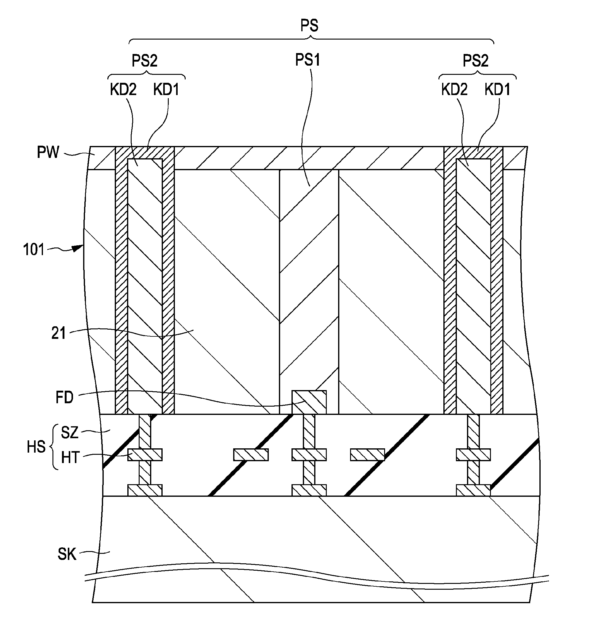 Solid-state image pickup device, method for manufacturing the same, and electronic apparatus