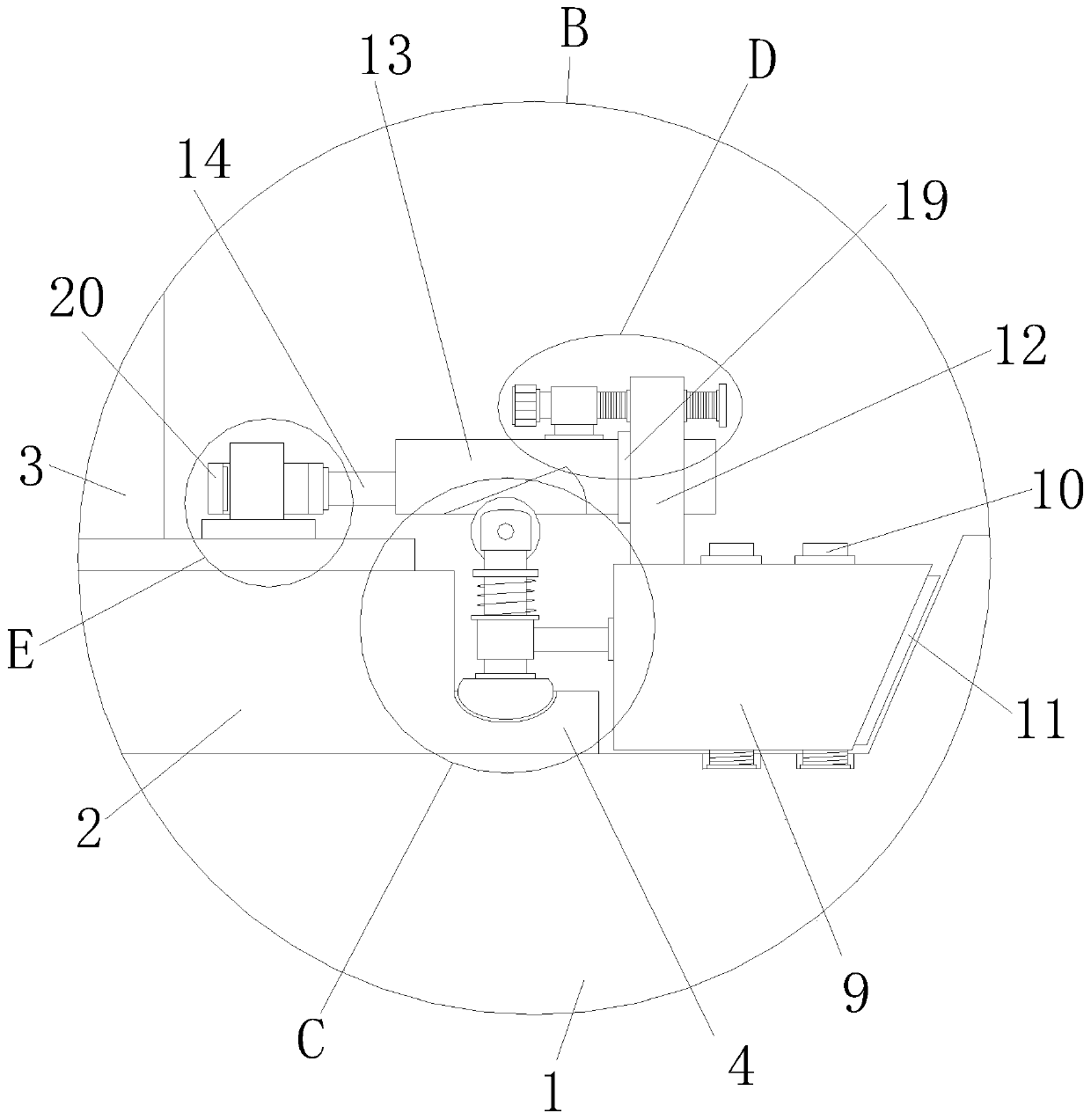 Train rail bolt fastening mechanism