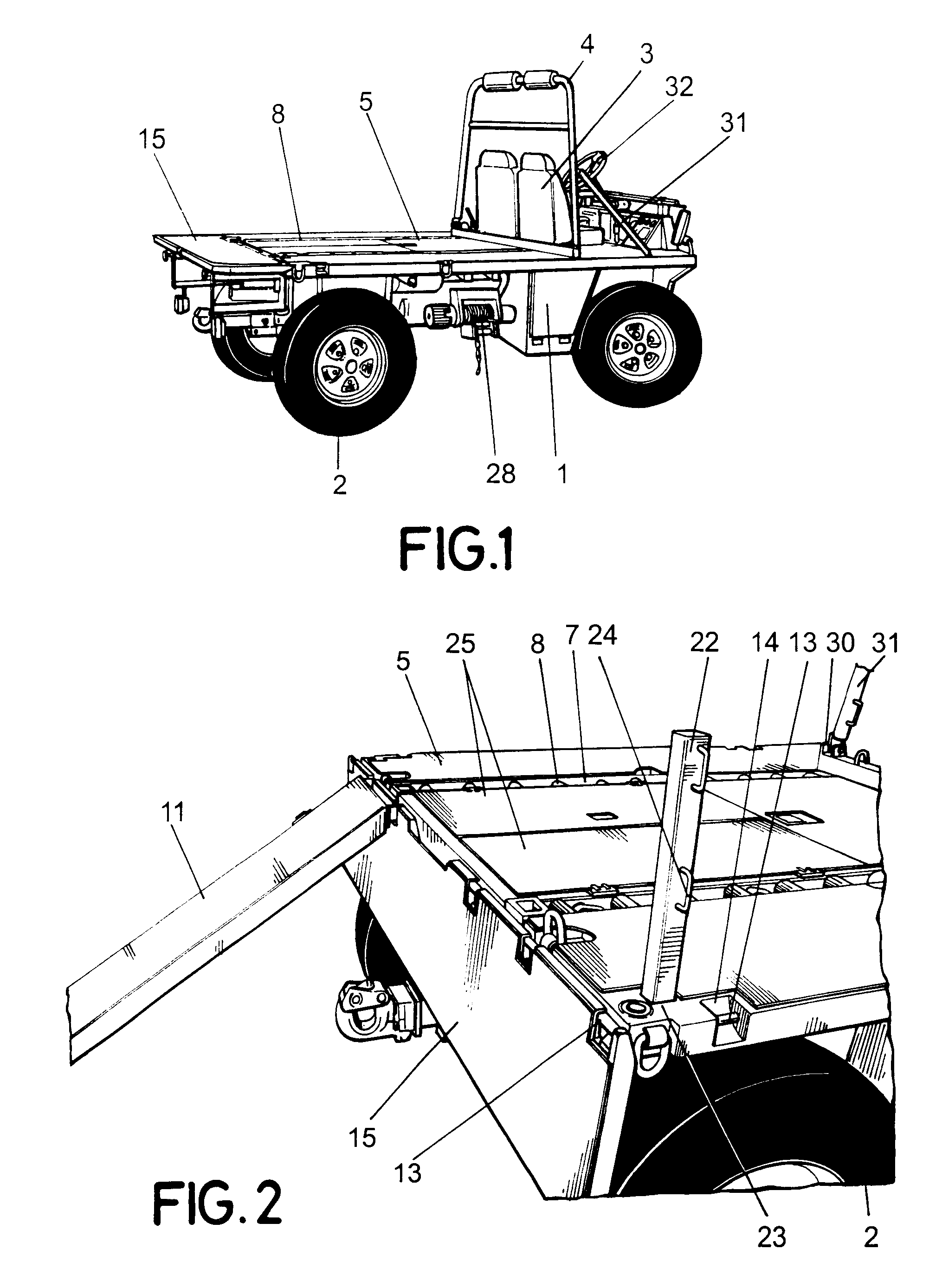 Multipurpose all-terrain vehicle launchable by parachute