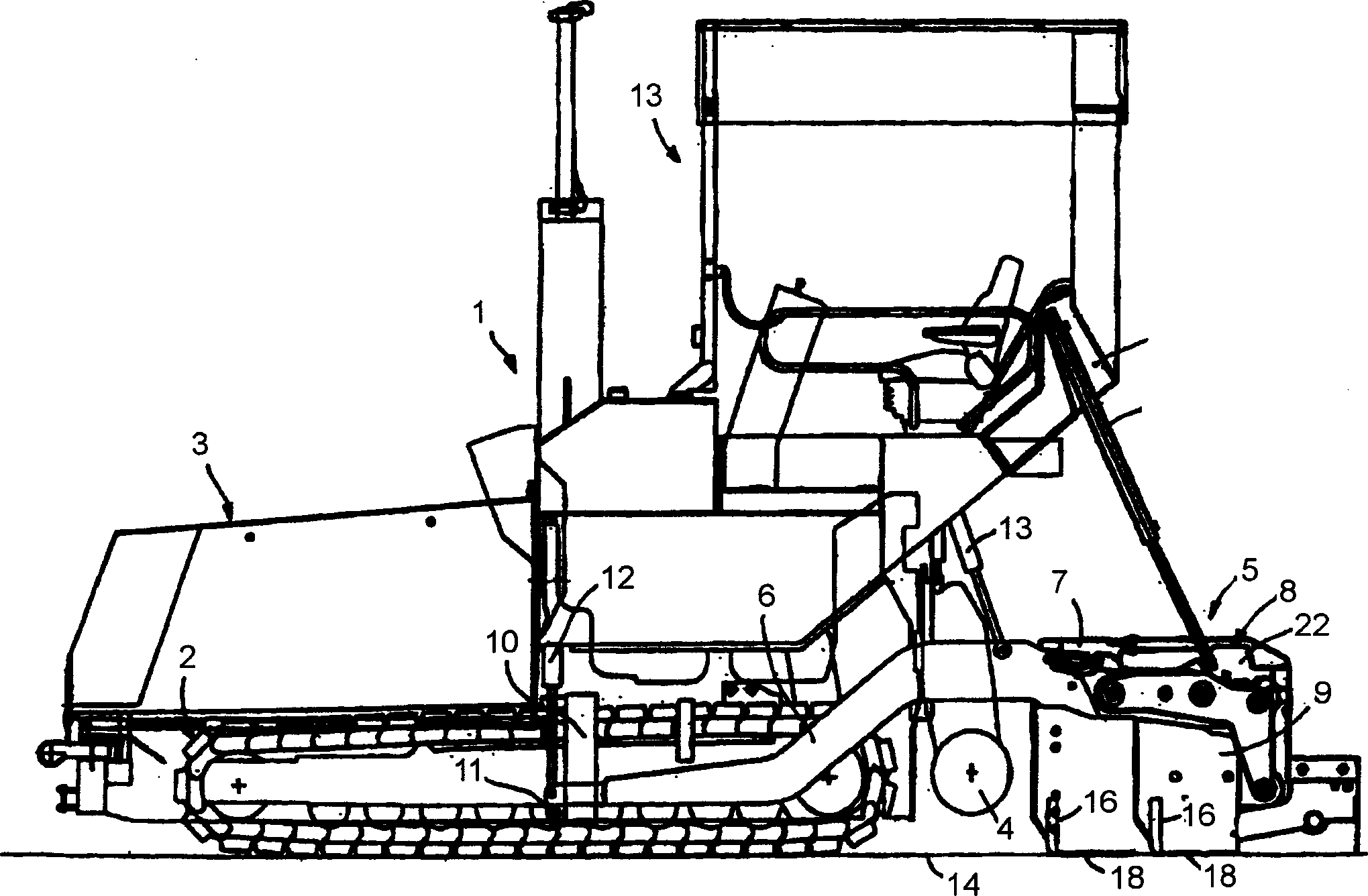 Road paving machine