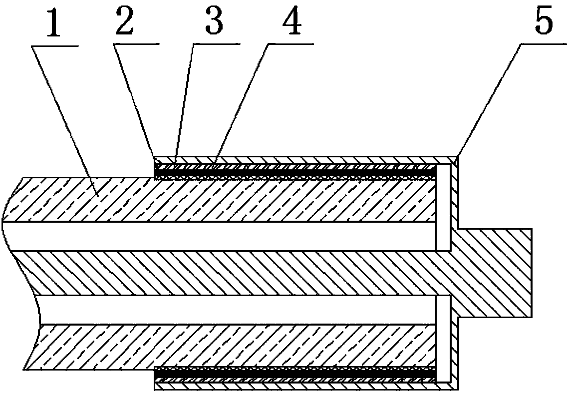 Method for sealing glass lamp tube and metal electrode