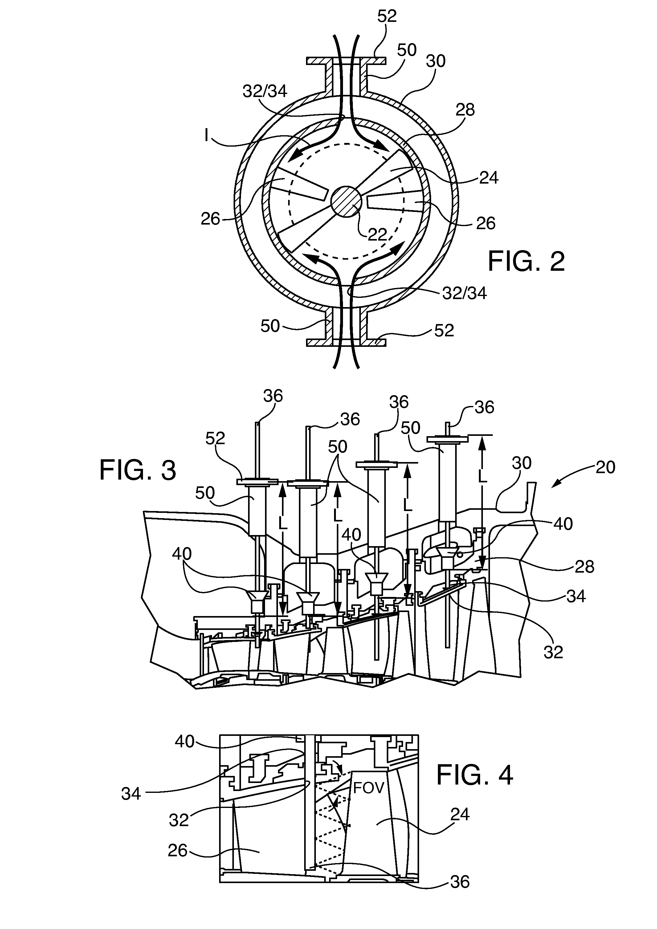 Standardized gas turbine inspection port system