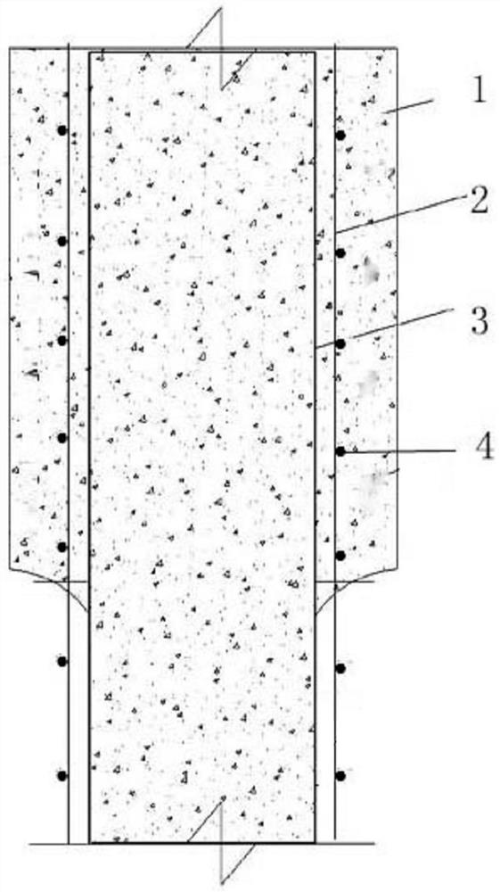 Concrete-filled steel tube composite column and repairing method