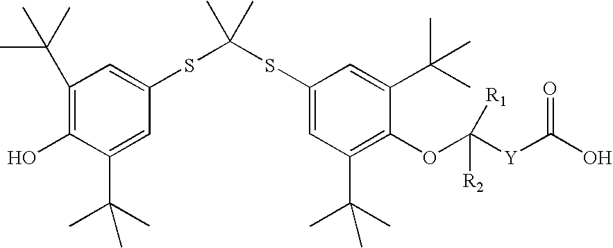 Salt forms of poorly soluble probucol esters and ethers