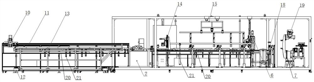 Pipe material assembly platform production line