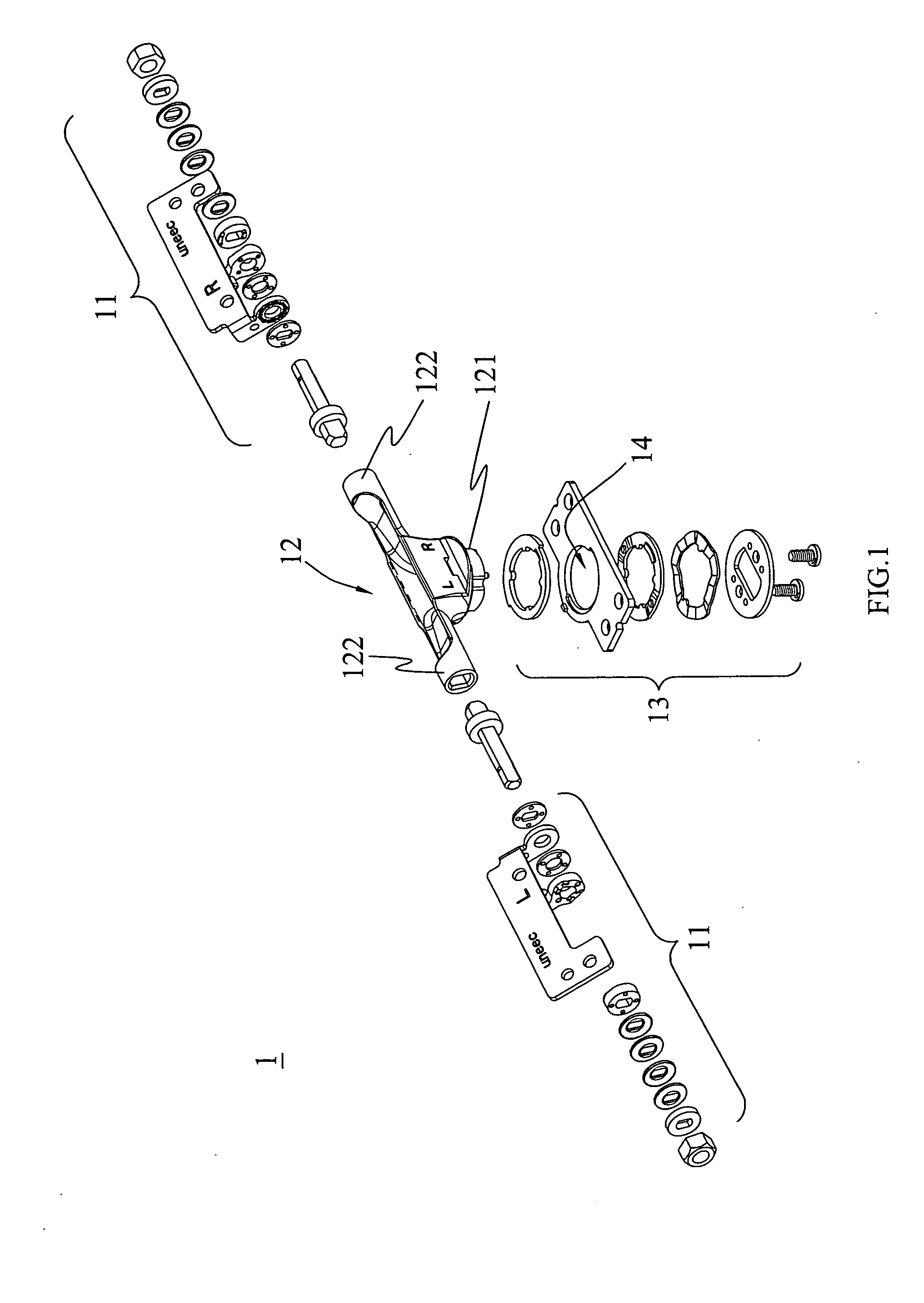 Bidirectional pivot structure