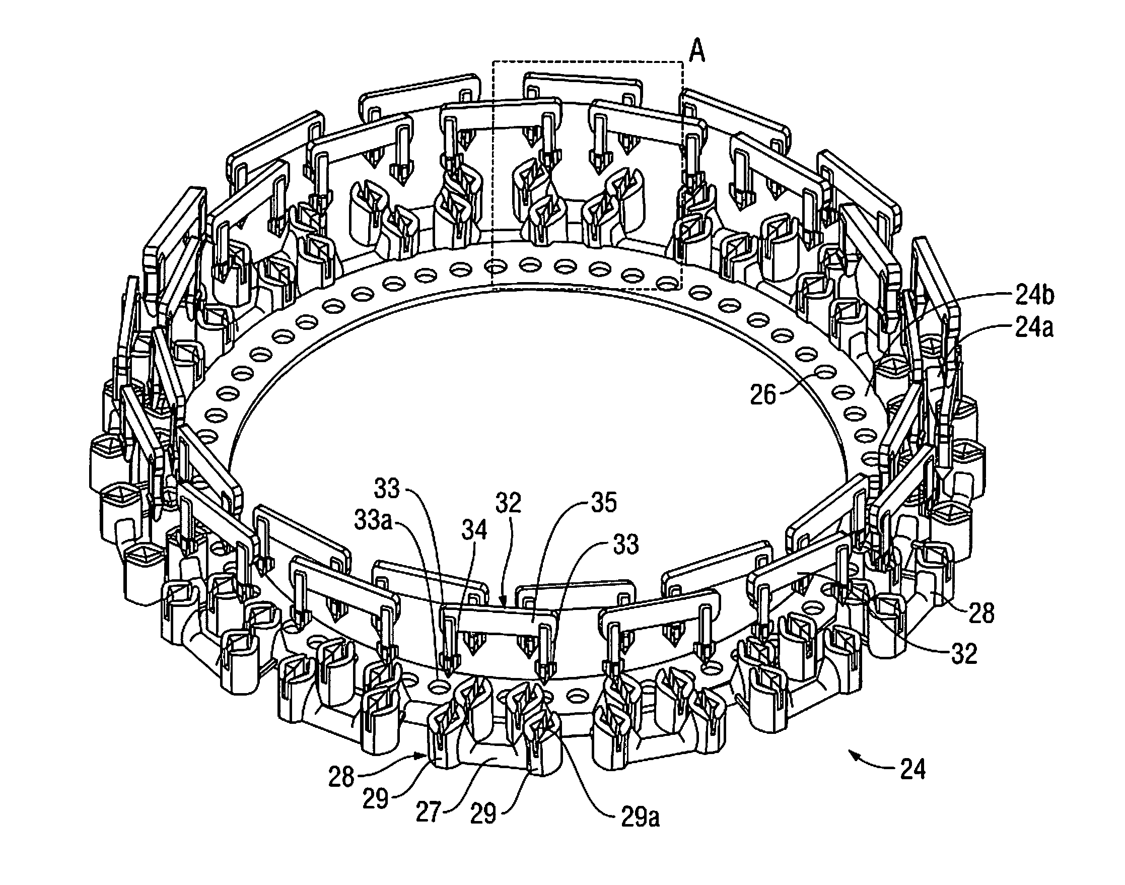 Surgical fastening apparatus