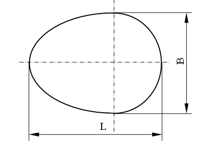 Method for calculating volume and mass of egg on basis of line of apsides