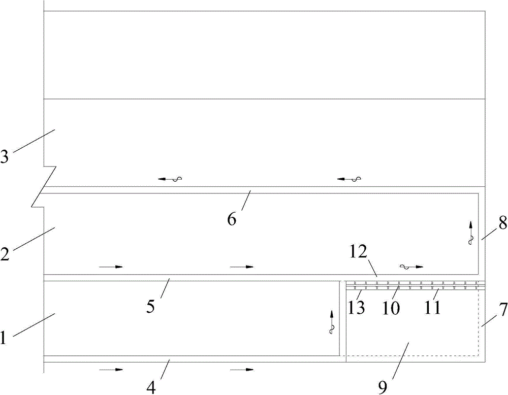 Complete non-coal-pillar continuous depressurized mining method for close-distance coal seam groups