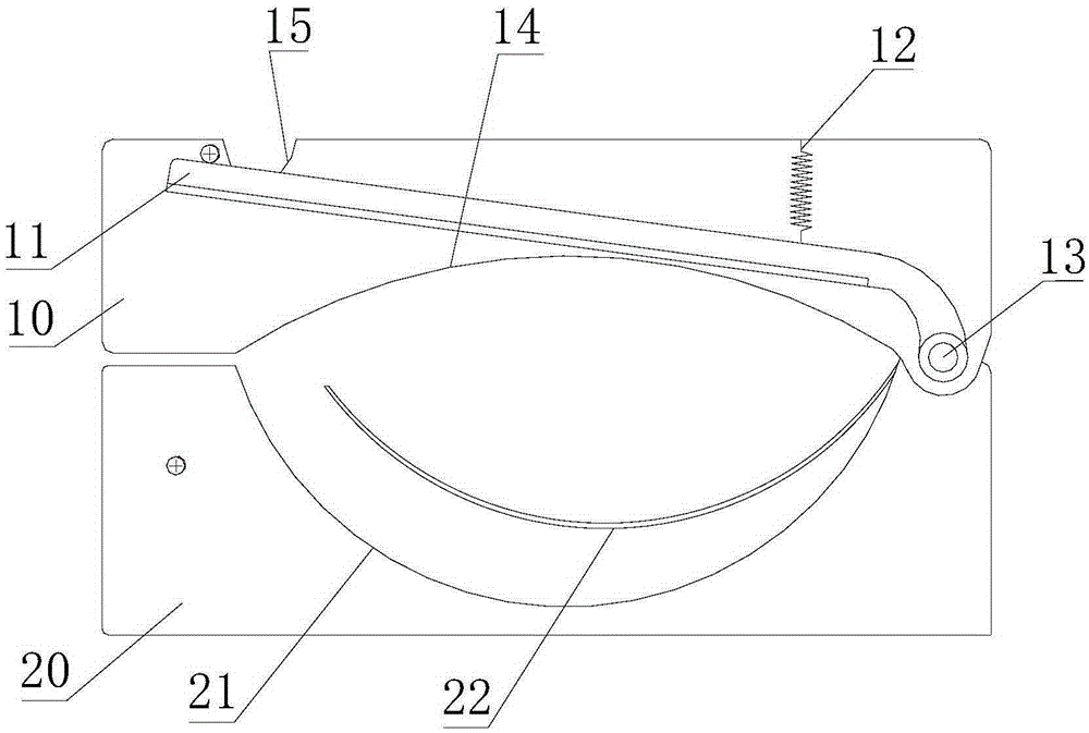 Ham sausage casing-opening device