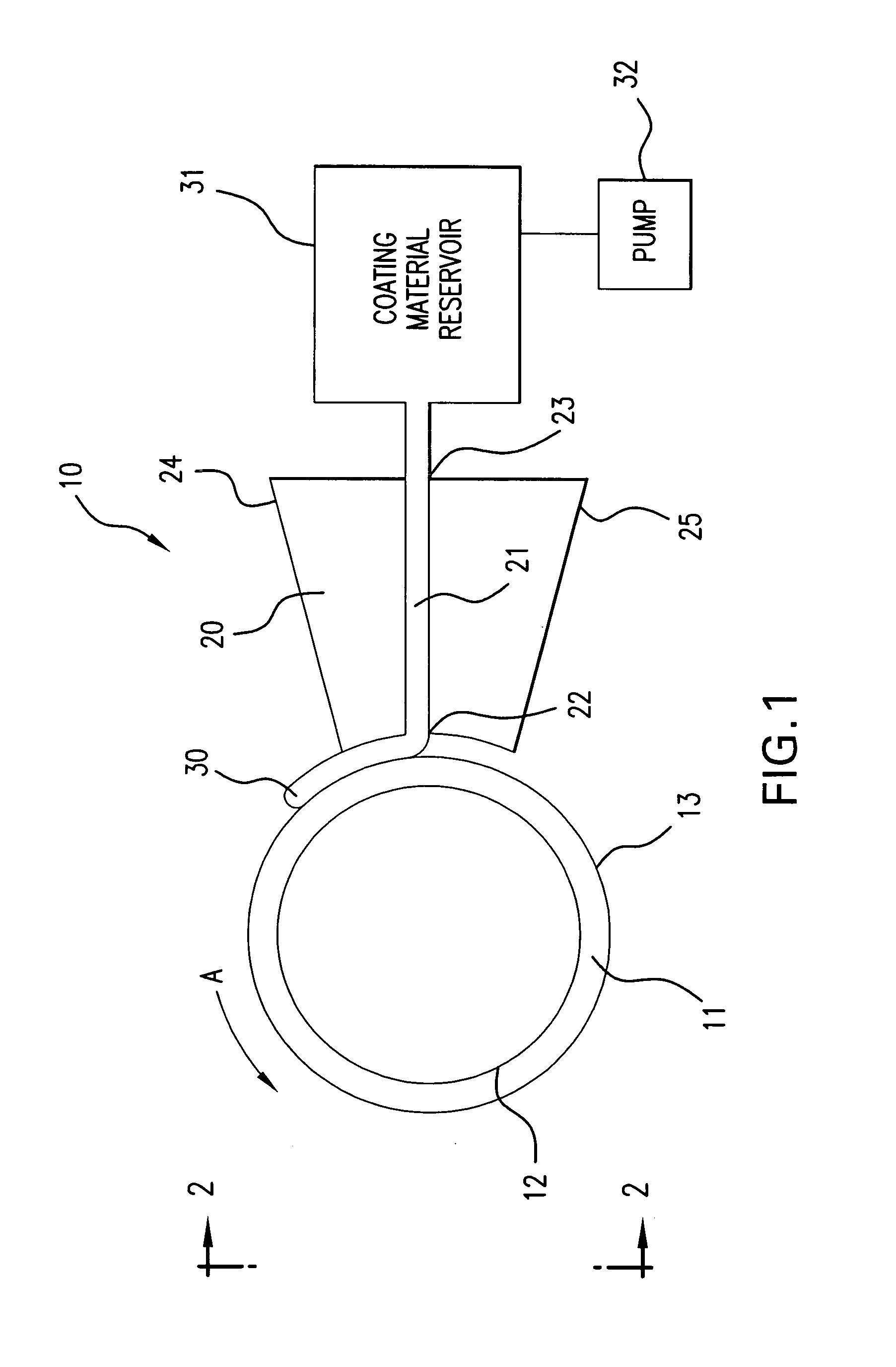 Method and apparatus for coating a medical device using a coating head