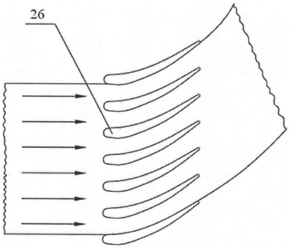 Turbine blade cooling effect test apparatus and method employing gas turbine compressor to extract air