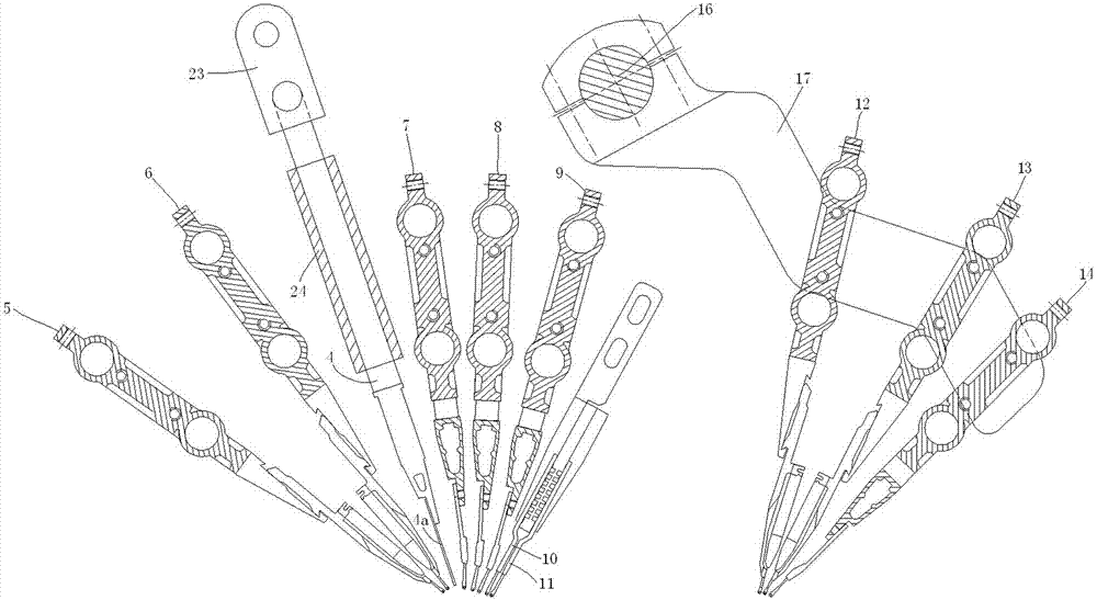 Loop-forming mechanism of few-guide-bar yarn-pressing warp knitting machine