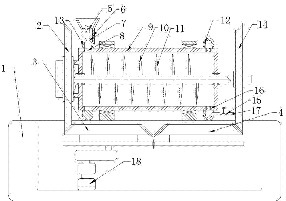 Continuous-material-supplementation type juicer