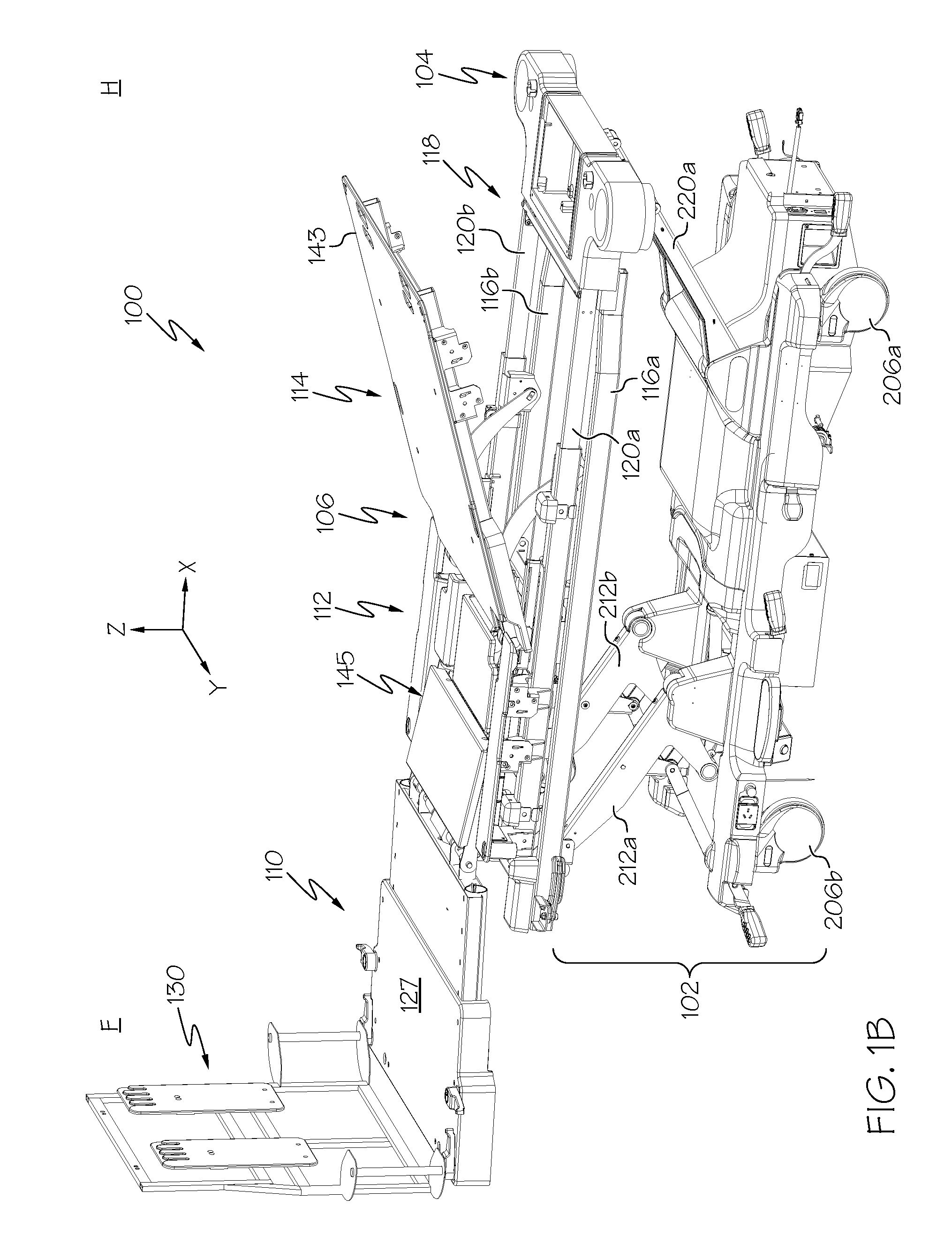 Person support apparatuses with selectively coupled foot sections