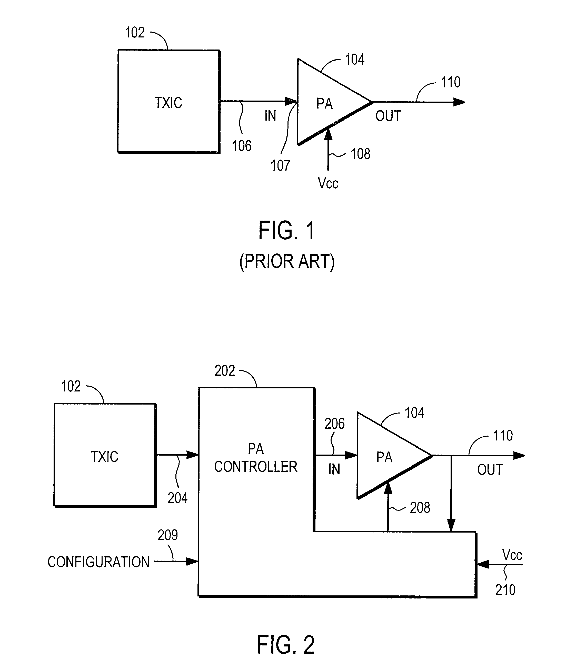 RF power amplifier controller circuit including calibrated phase control loop