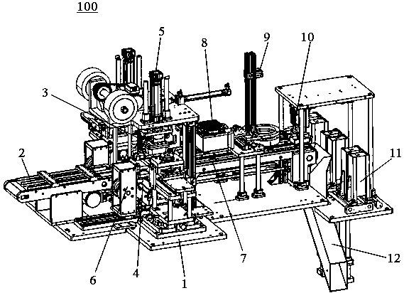 A high-efficiency pad printing machine with automatic material receiving function