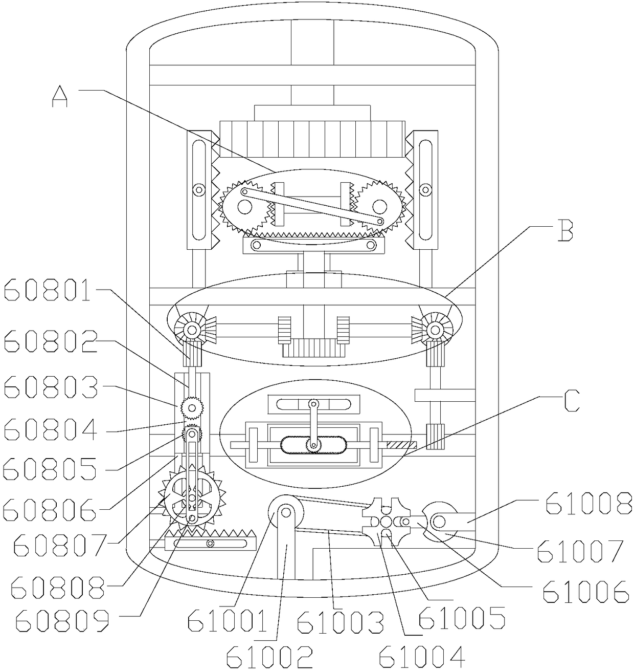 Telescopic bridge of high-altitude operation vehicle