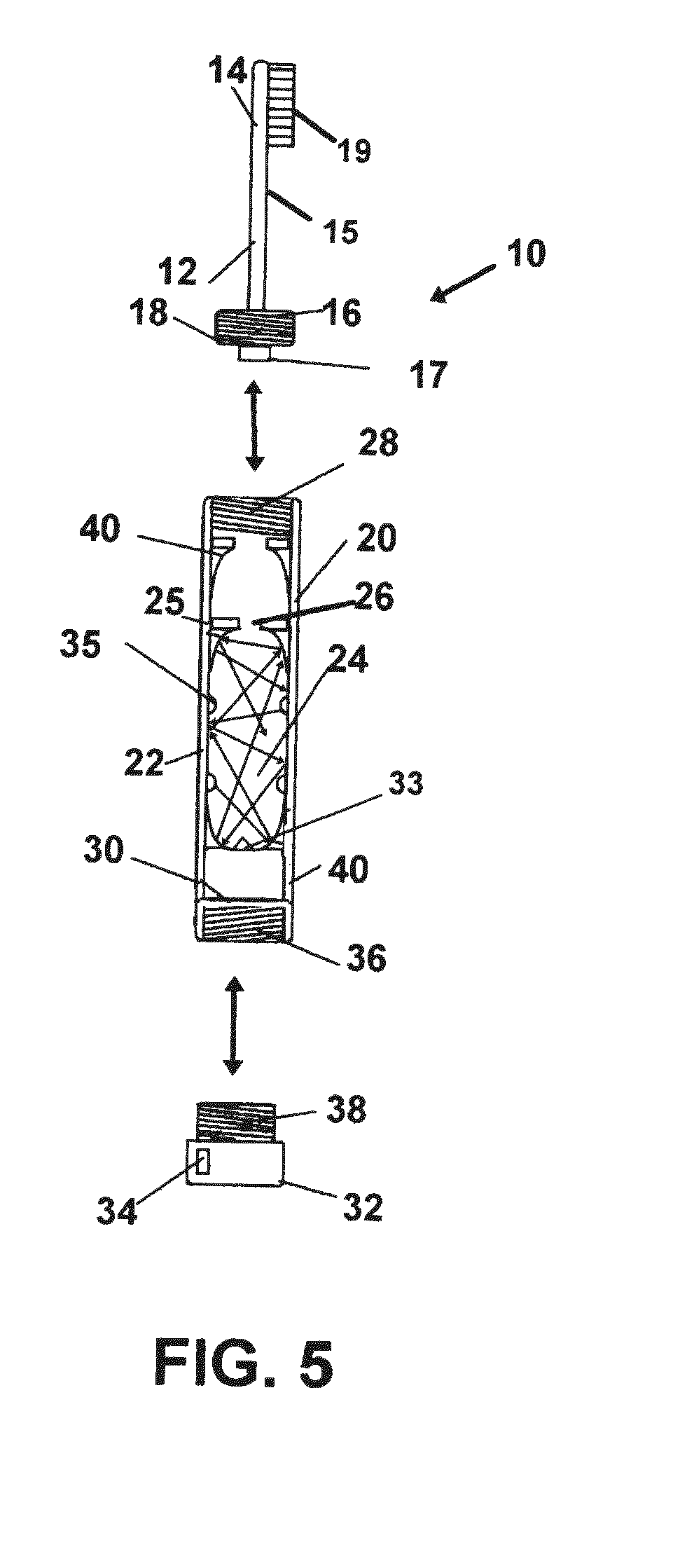 Dental device having an integrated sanitation chamber