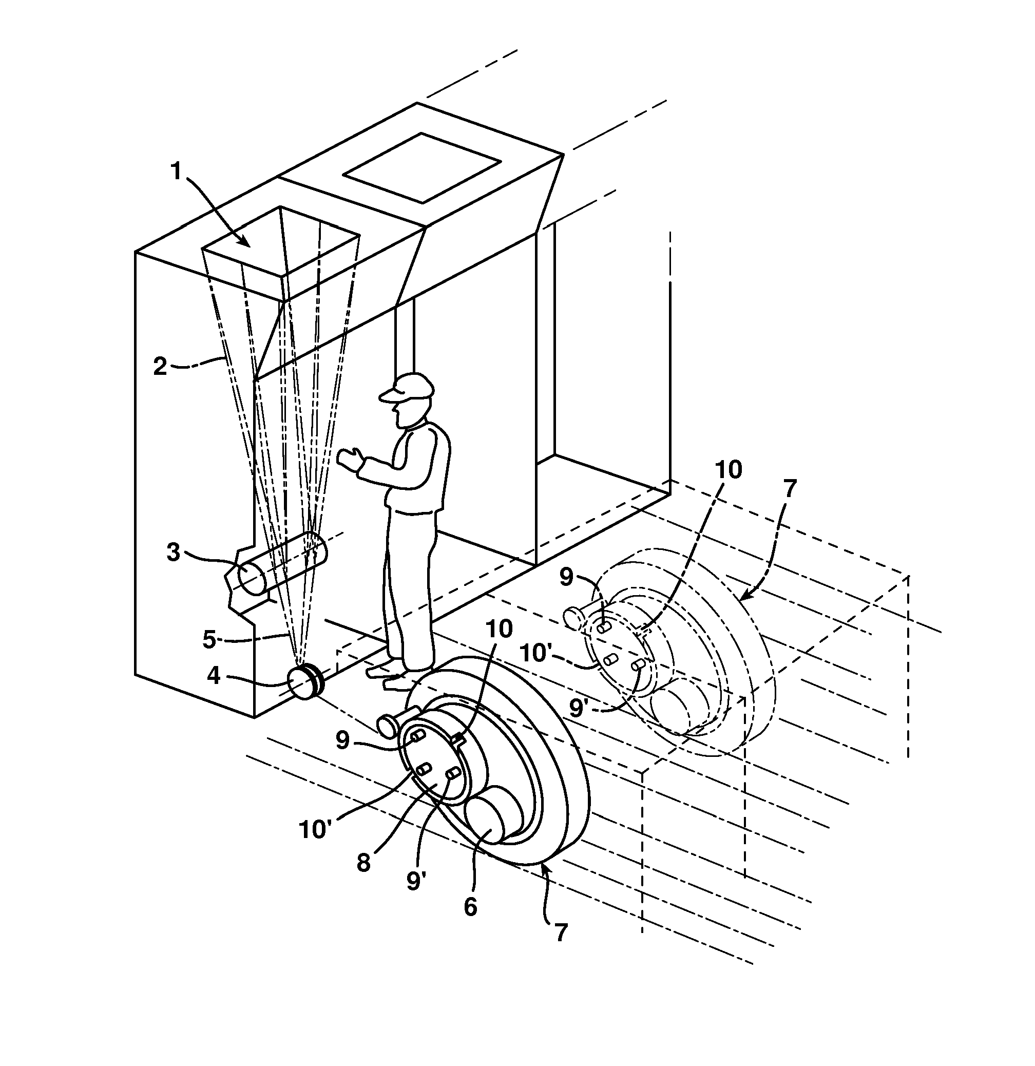 System for the manufactur of chopped strands made of thermoplastic material