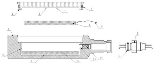 High-temperature well logging polar plate based on vacuum heat insulation technology