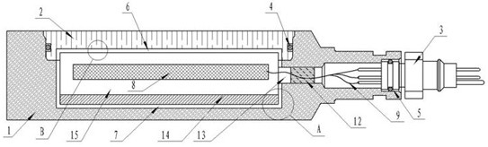 High-temperature well logging polar plate based on vacuum heat insulation technology