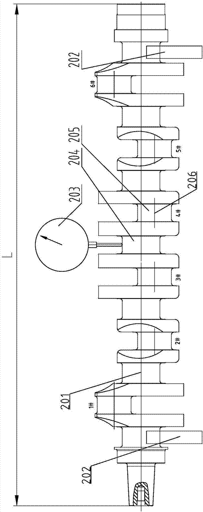 Complete residual compressive stress straightening device and technology for crankshaft