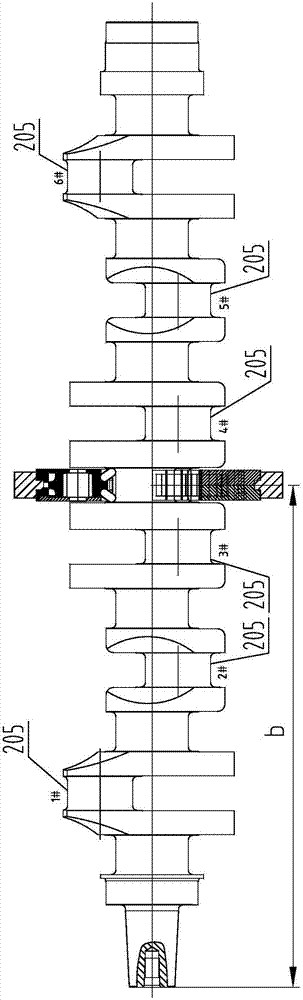 Complete residual compressive stress straightening device and technology for crankshaft