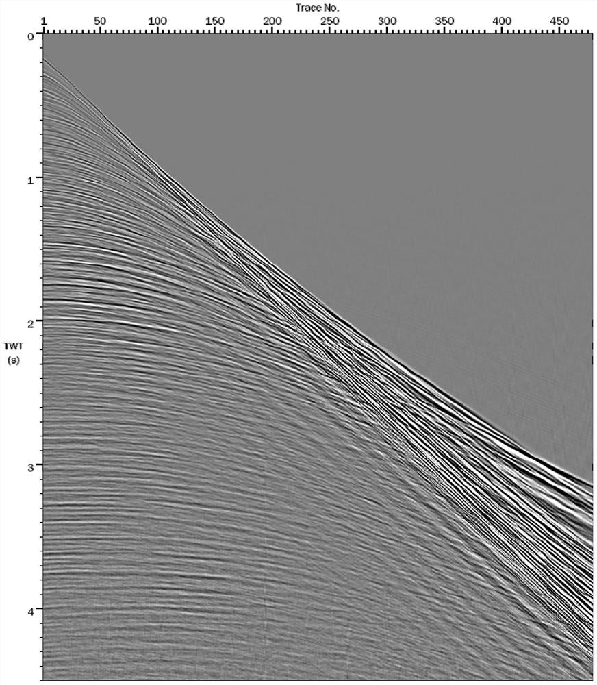 Tilt interference elimination method based on linear event iterative tracking attenuation