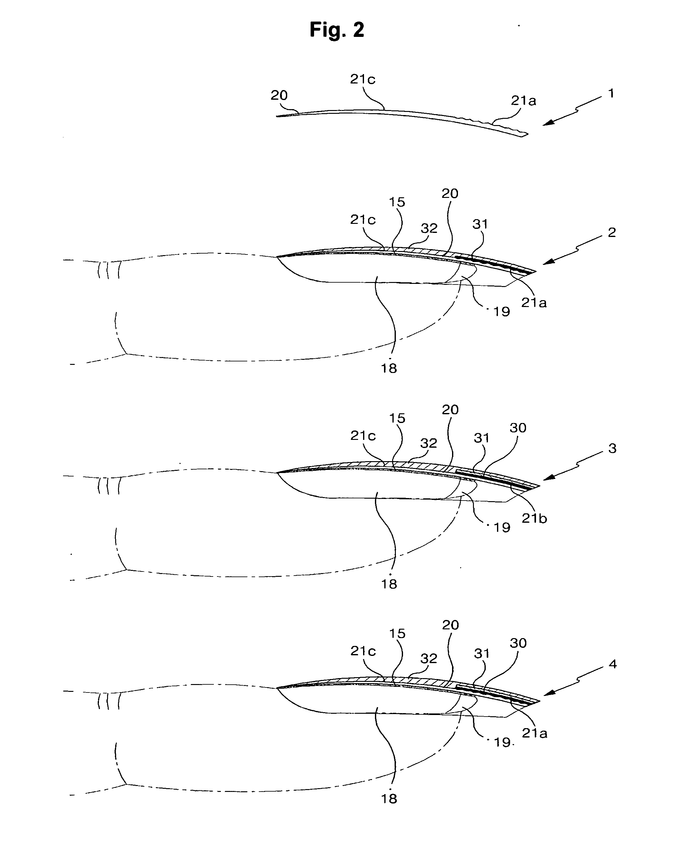 Artificial nail capable of preventing damage of French-nail decoration