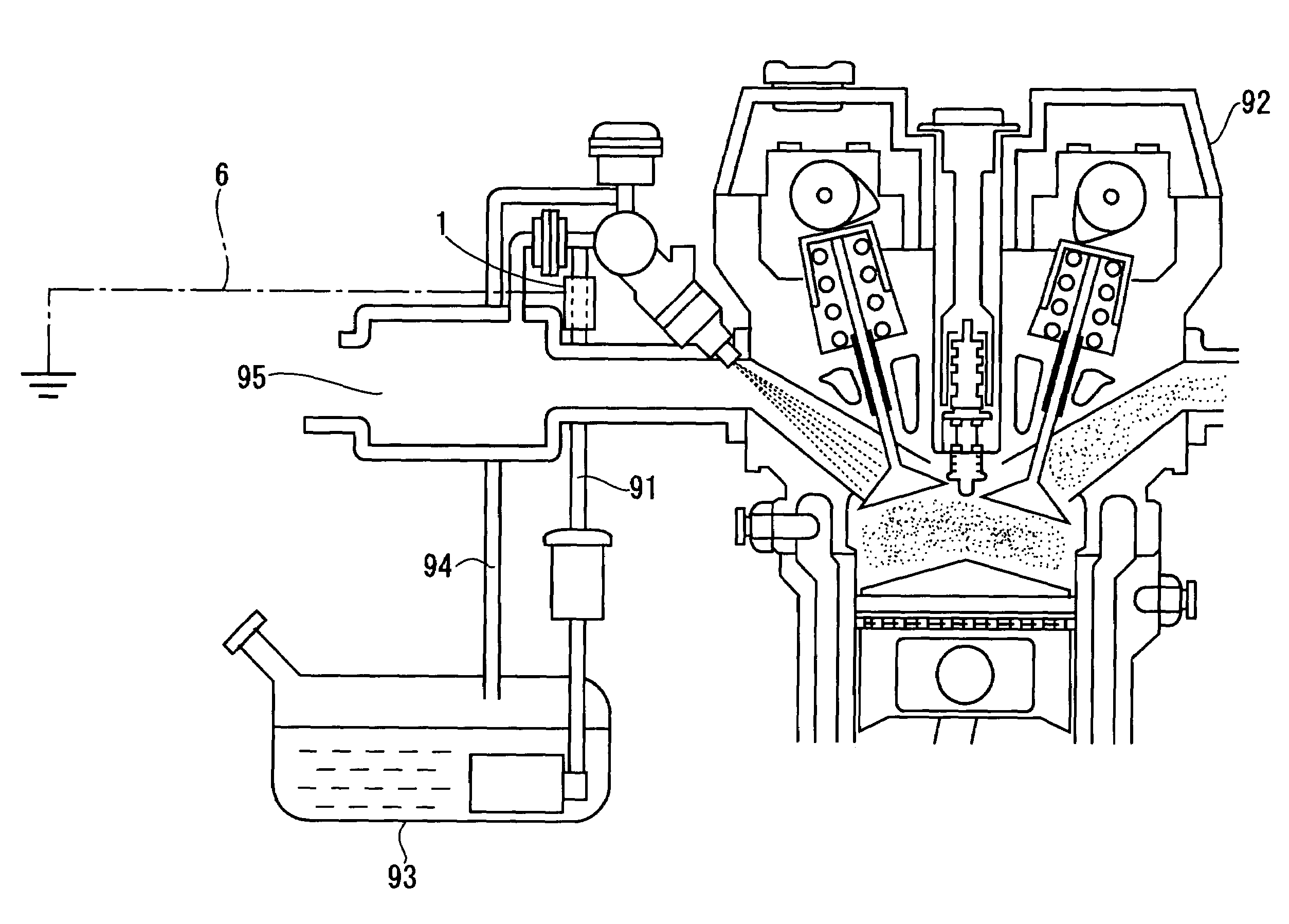 Apparatus for enhancing combustion efficiency of liquid fuel