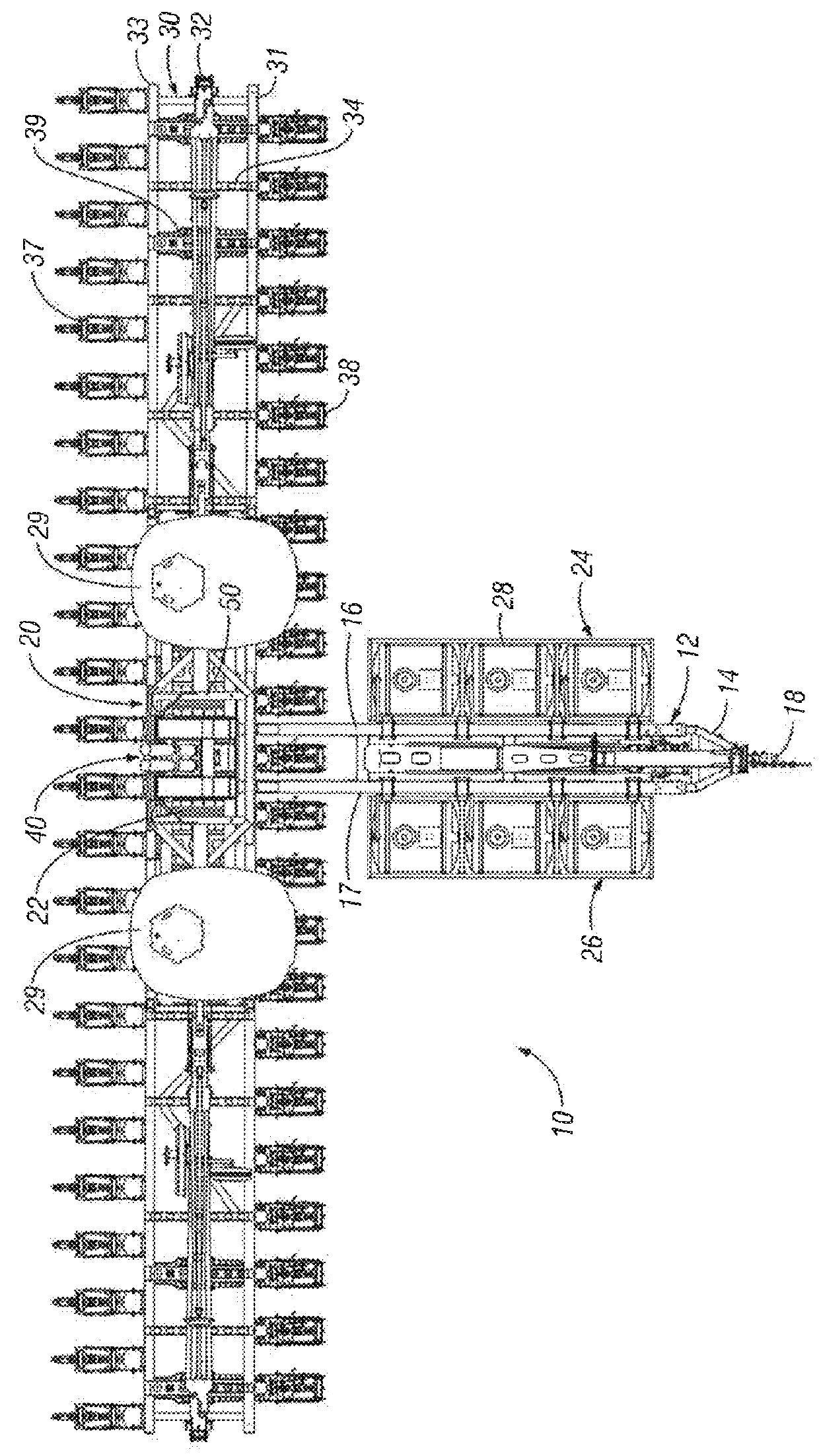 Lift and rotate agricultural implement