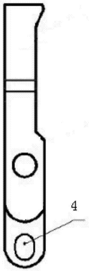 Caterpillar track knob fixing poking fork