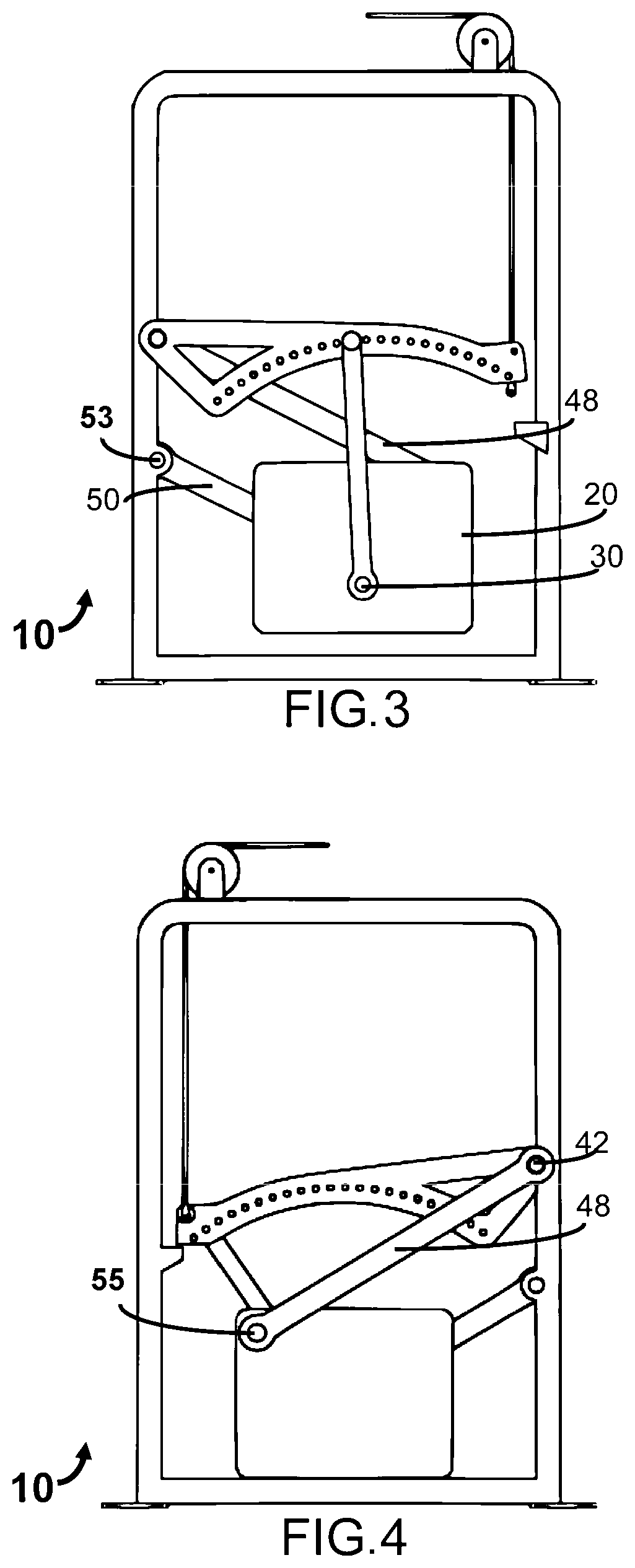 Exercise weight selection device and method