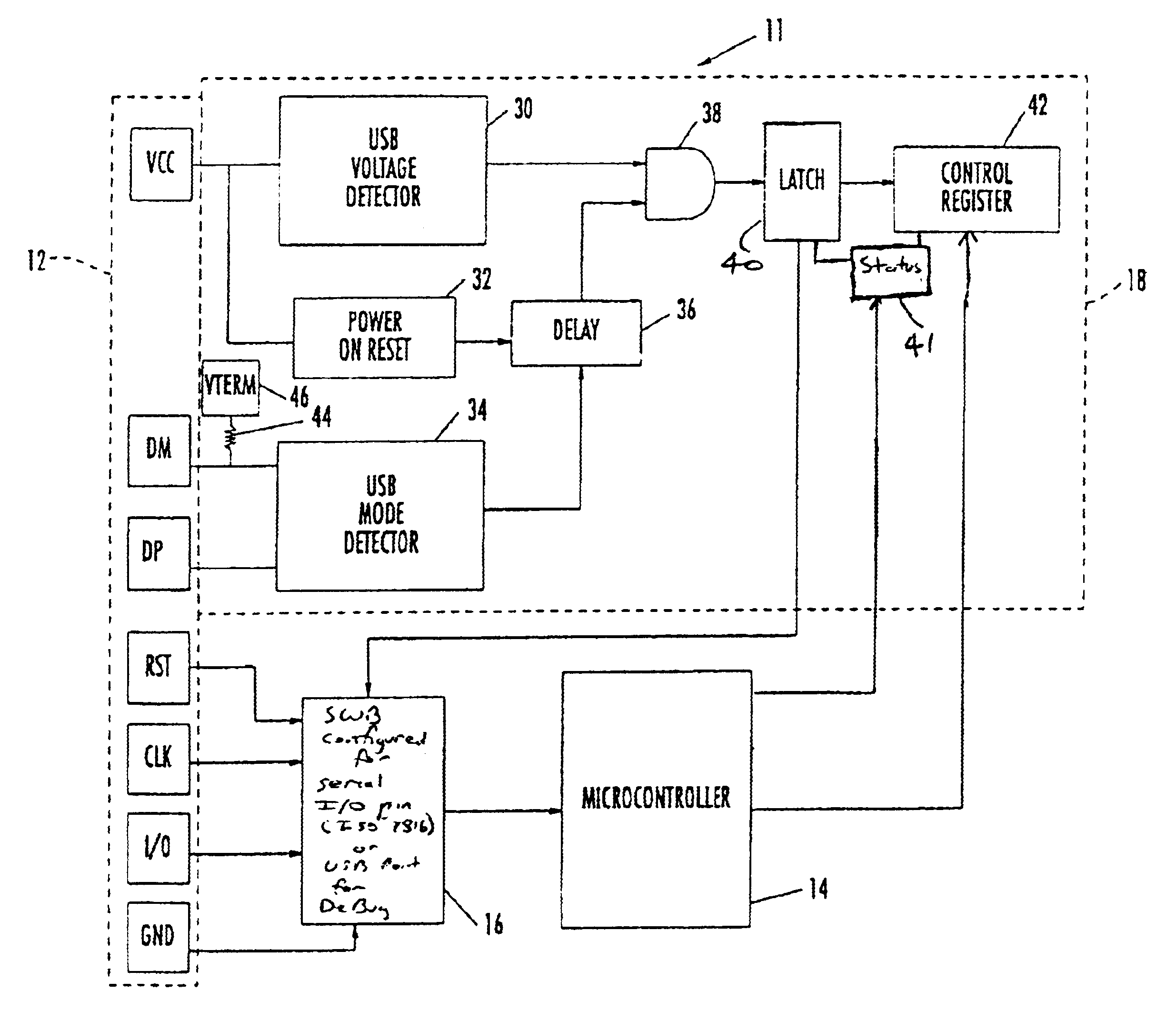 Smart card that can be configured for debugging and software development using secondary communication port